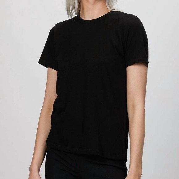 Boyish The Lennon Black Crew Neck Short Sleeve Tee S NWT - Picture 1 of 6